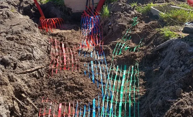 Assainissement et raccordement à Lesperon, Dax, BJA Terrassement