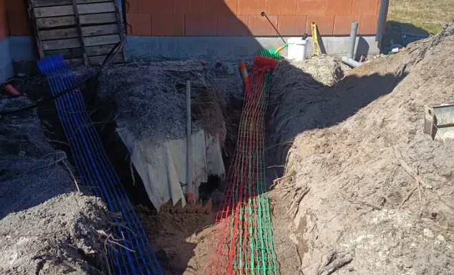 Assainissement et raccordement à Lesperon, Dax, BJA Terrassement