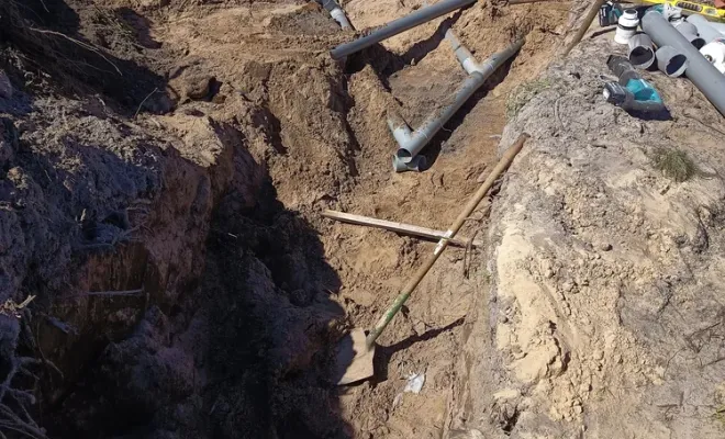 Assainissement et raccordement à Lesperon, Dax, BJA Terrassement