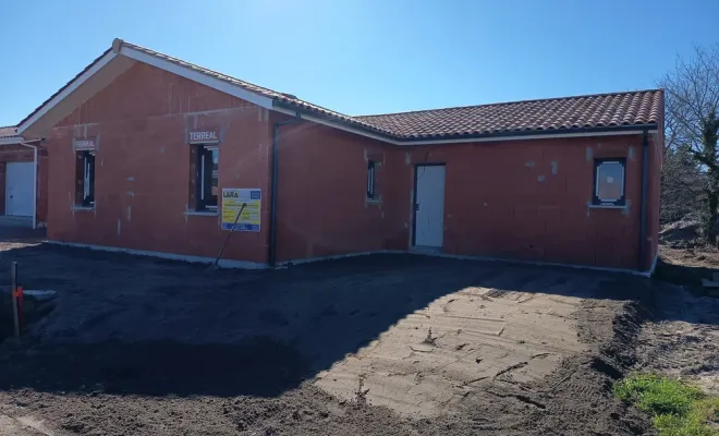 Assainissement et raccordement à Lesperon, Dax, BJA Terrassement